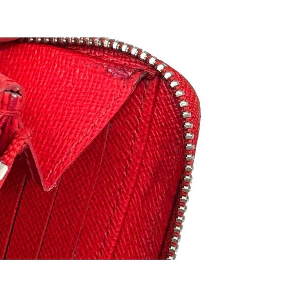 Louis Vuitton Blue & Red Epi Wallet Silver Hardware EUC - Picture 11 of 12